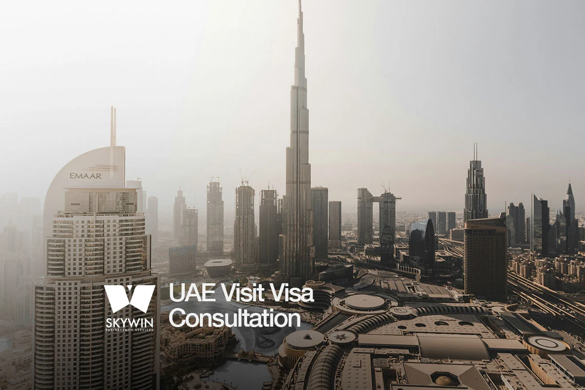 Professional visit visa consultants guiding clients in the UAE